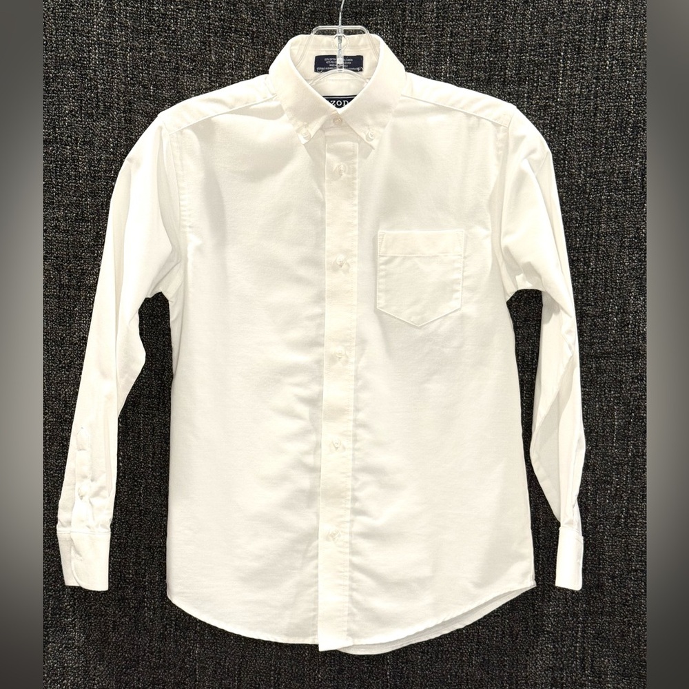 IZOD Classic Boys White button down Shirt size 10